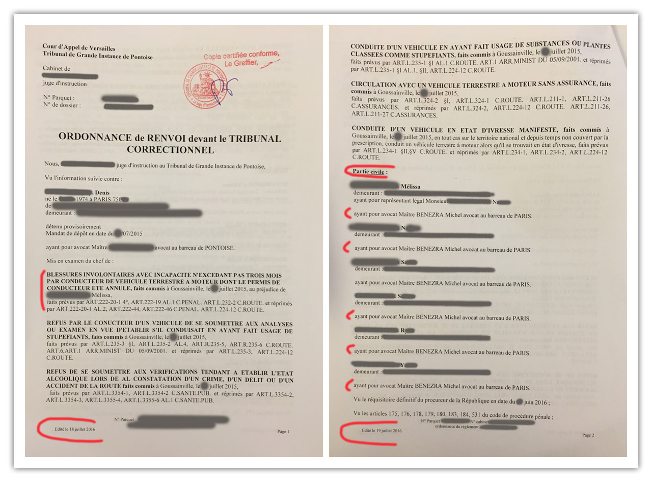 TGI-PONTOISE-VICTIME-PARTIE-CIVILE-180716 avocat victime, avocat accident de la route, avocat indemnisation victime, avocat préjudice, handicap, traumatisme, fracture, tétraplégie, tétraplégique, avocat spécialiste accident de la route