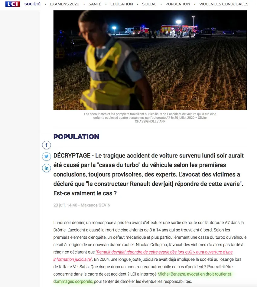 homicide-involontaire-accident-A7-1 (1) intervention maitre benezra