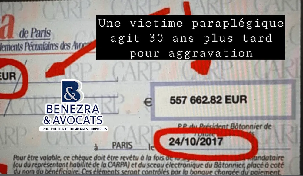 Paraplégie aggravée : plus de 500 000 € obtenus 30 ans après l’accident
