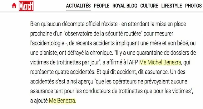 paris-match-maitre-michel-benezra extrait interview benezra avocats - paris match